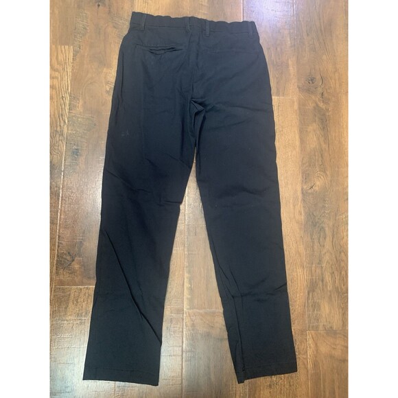 GoodThreads Men's Slim-Fit Tech Flat Front Chino Pant Black 28x30 - Picture 3 of 5